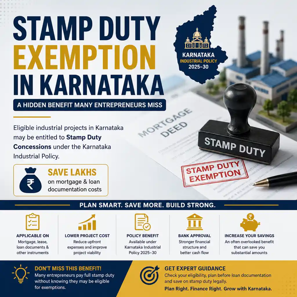 Stamp Duty Exemption in Karnataka for Industrial Projects: Complete Guide